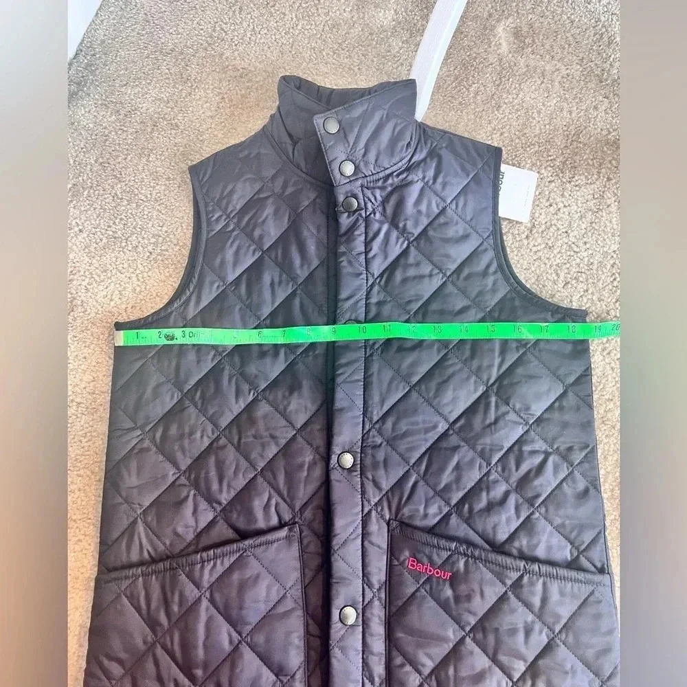 Barbour Quilted Navy Vest Unisex Boys Girls XL